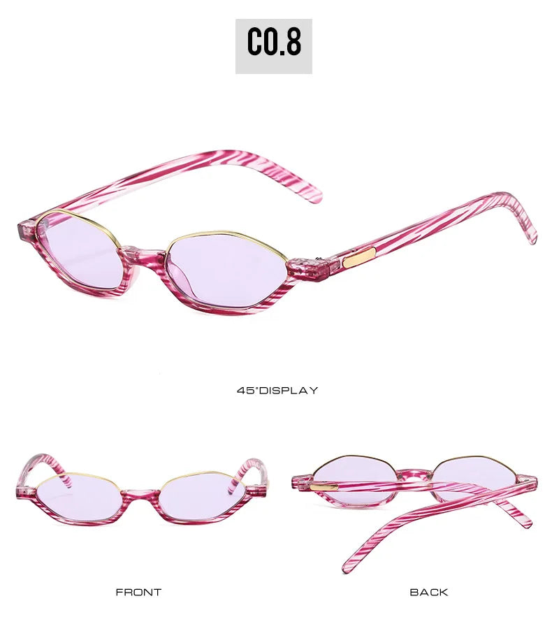 Half Frame Designer Small Sunglasses Women Cat Eye New Fashion Sun Shades UV400 Sun Glasses Brand