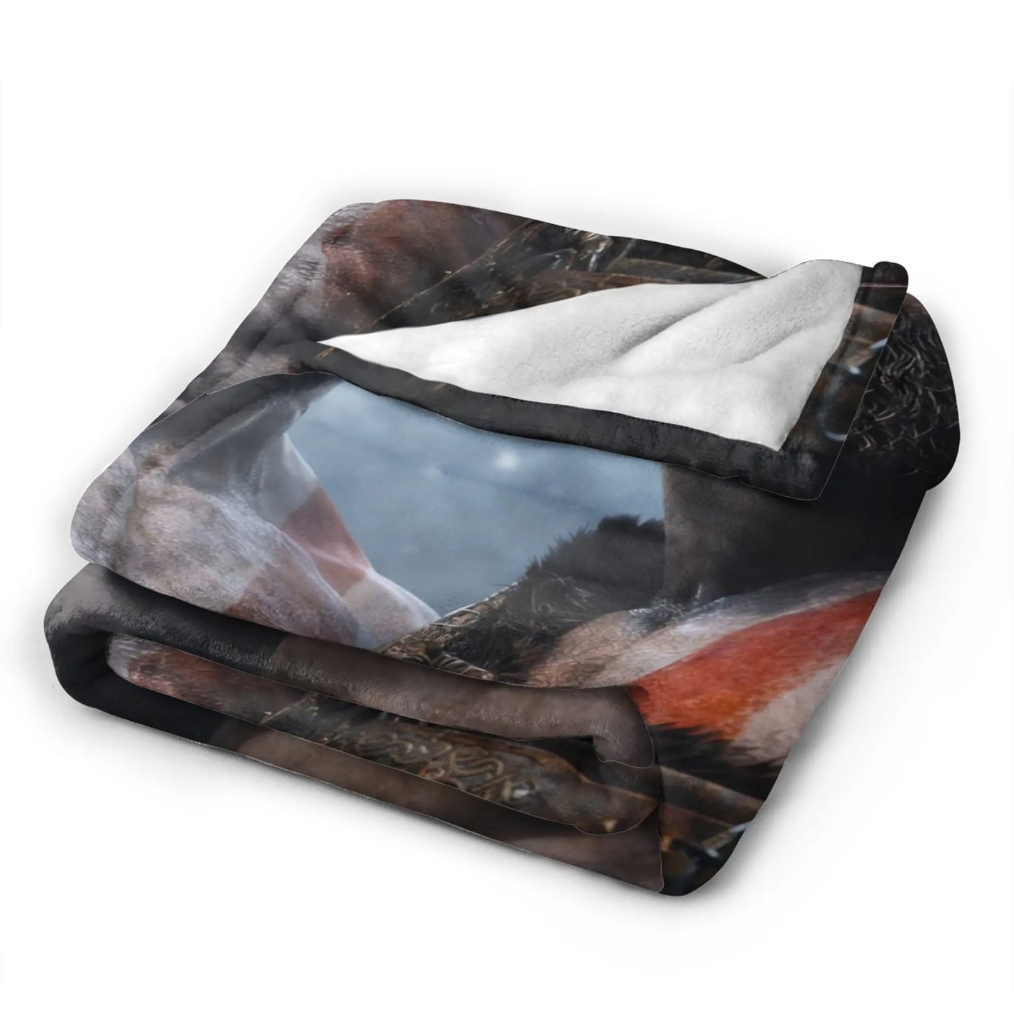 God of War Game Gamers Kratos Blanket  Soft Warm Funny Plush Throw Blanket For Home Decor Travel Flannel Bedspread Bed Cover