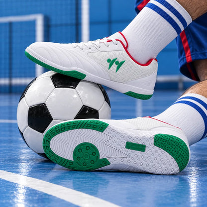 Nouvelles chaussures de football pour hommes, antidérapantes, de haute qualité, pour futsal et terrain en gazon, chaussures de football montantes, baskets, pour matchs en salle et en extérieur, meilleures ventes