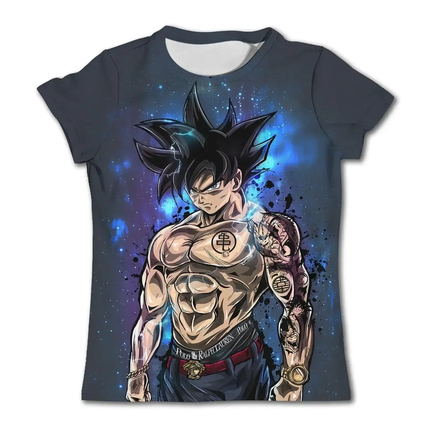 2024 New Fashion Dragon Ball 3D T-shirt Summer Short Sleeve O-Neck Goku Vegeta Men's Casual Shirt Boys'. Produit gaming premium Fraquane, nouvelle génération, équipement gamer, Goku 3D.