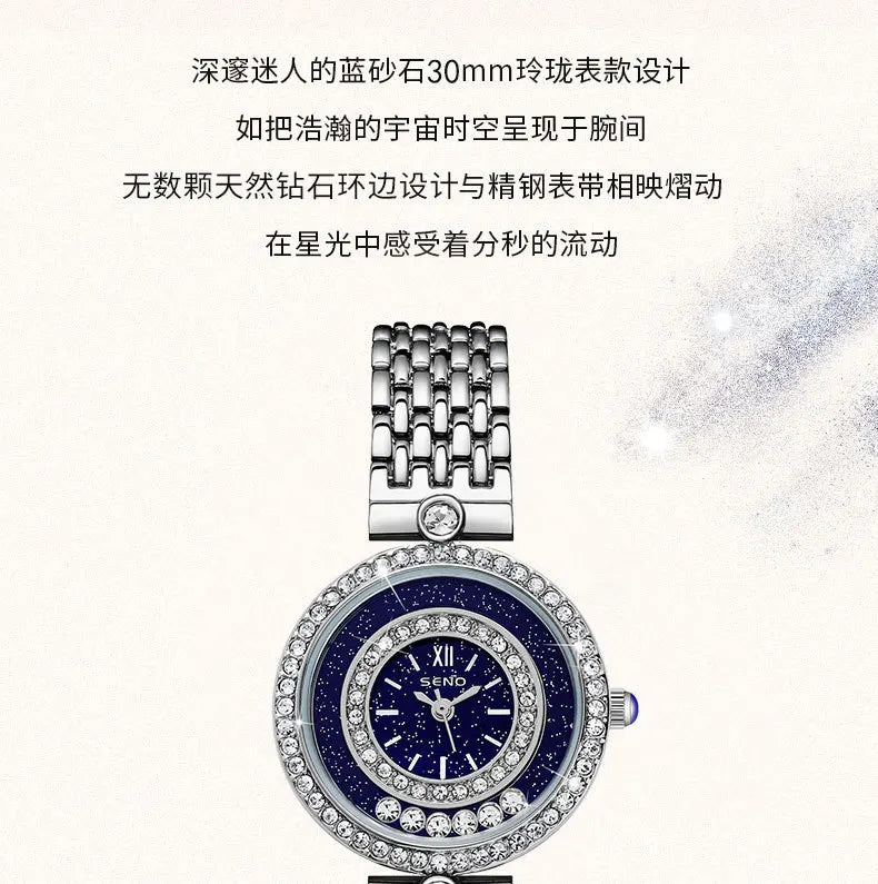 Women Bracelet Watches Silver Top Brand Luxury Ladies Wrist Watches Female Clock Full Steel Quartz Watches Elegant Fashion
