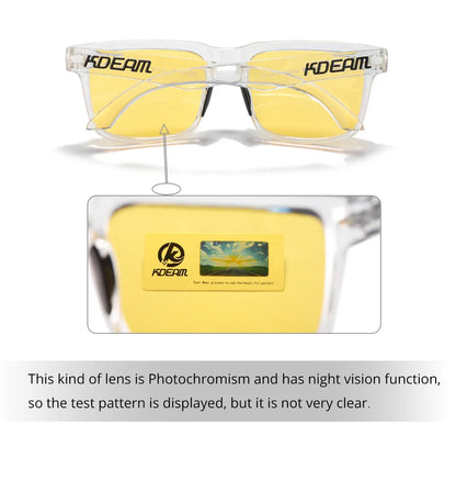 Kdeam High Quality Original Brand Design Polarized Sunglasses for Women Men Fashion Unisex  Trendy Outdoor Eyewear For Couple