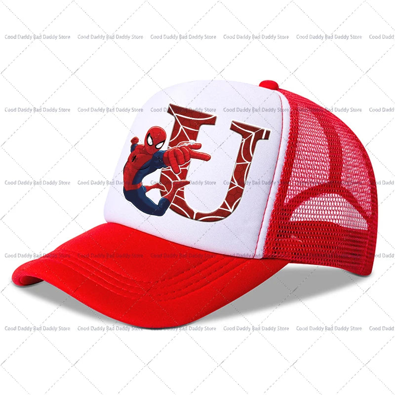 Spiderman Children Baseball Cap Kawaii Cartoon Printed Cap Boys Girls Outdoor Sports Sun Hat Adjustable Peaked Cap Kids Gifts