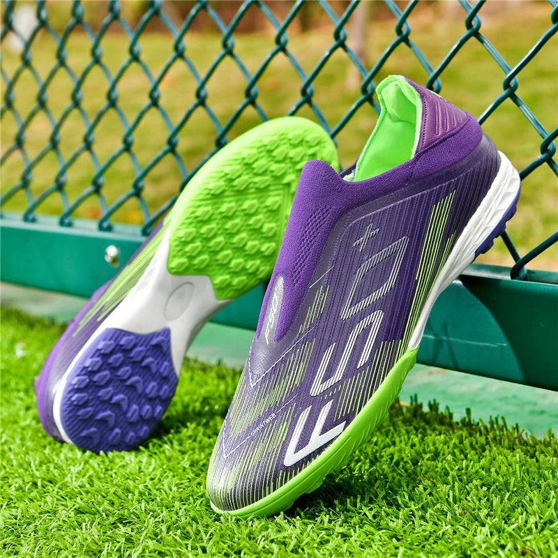 New Men's Football Boots Turf Soccer Shoes Sport Ultralight Comfortable Cleats Futsal Non-Slip FG Grass Indoor Adult Non-Slip