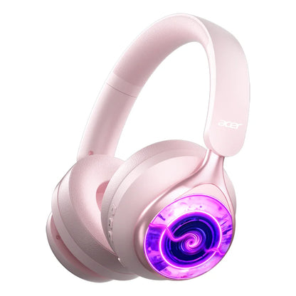 Casque sans fil Acer Bluetooth 6.0, casque supra-auriculaire pliable, suppression du bruit, audio haute résolution, appels clairs, ajustement confortable