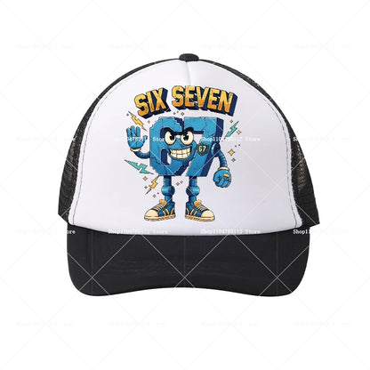 Steal A Brainrot Baseball Cap 67 Six Seven Cartoon Anime A-Z Letter Hat Boys Girls Adjustable Sport Fashion Adult Headwear Gift