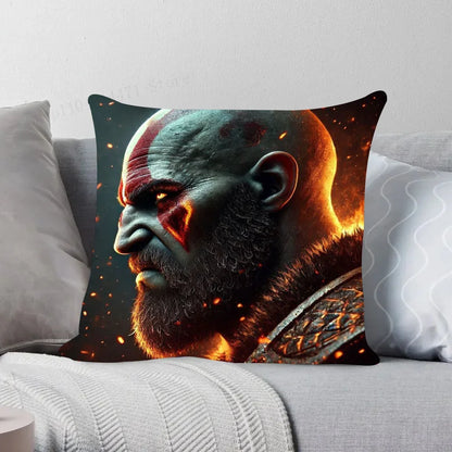 1pc The Last Of Us God Of War Pillow Case Square Bedroom Sofa Leisure Comfort Cushion Car Living Room Home Decoration