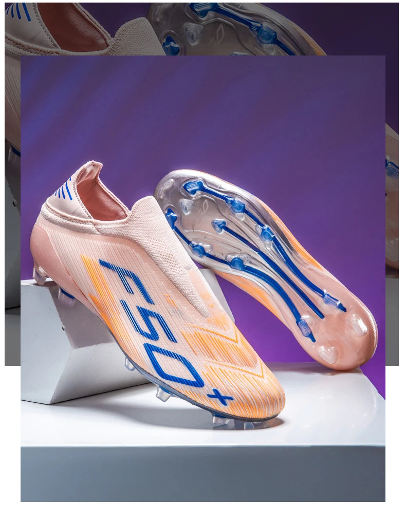 New Men’s Soccer Shoes Grass Football Boots Ultralight Sport Comfortable Indoor Cleats Non-Slip FG Turf Futsal Adult Non-Slip