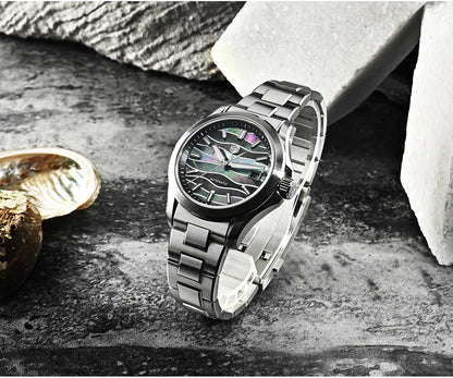 San Martin Official 39mm Guilloche MOP Dial Gada Watch Miyota 9015 Luxury Men's Automatic Mechanical Watches 10 ATM reloj SN0150