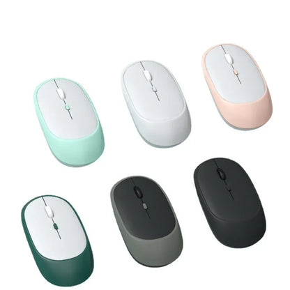 Bezdrôtová myš Lenovo USB, nabíjateľná, ergonomická, s nastaviteľným DPI, tichá kancelárska optická myš 2.4G Bluetooth na hry a kanceláriu