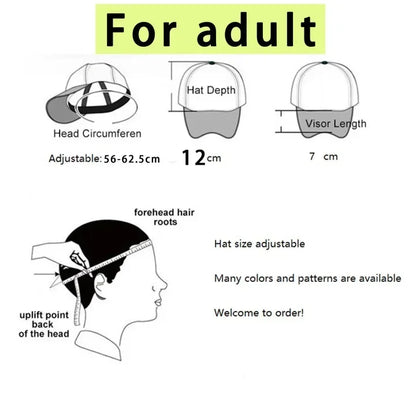 Pokemon Pikachu Peaked Cap Cartoon A-Z Letter Baseball Caps Fashion Summer Breathable Mesh Hat Parent-child Hat Peacoat Kid Gift