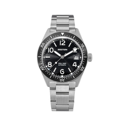SEESTERN Diver Men's Watch Automatic Mechanical Wristwatches NH35 Movement Ceramic Bezel 20Bar Waterproof Sapphire Luminous S434-2