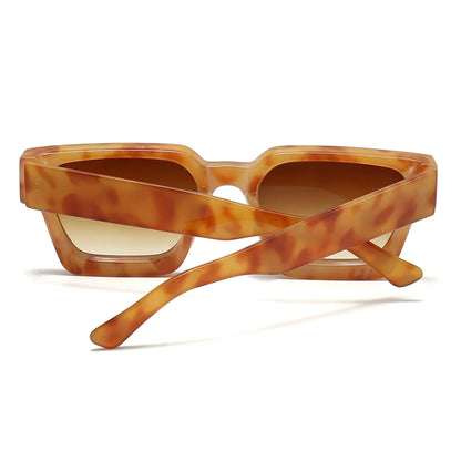 JNPCXI Fashion Square Women Luxury Sunglasses Retro Gradient Blue Designer Men Trending Sun Glasses Shades UV400