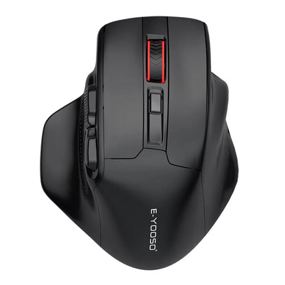 E-YOOSO X-31 USB 2.4G brezžična gaming miška za velike roke PAW3212 4800 DPI 5 gumbov za igralce, računalnik, prenosnik in PC