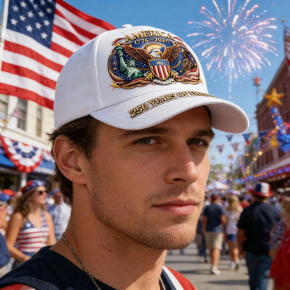 USA 250th Anniversary Denim Baseball Cap 1776 2026 Adjustable Patriotic Retro Running Hat Lightweight Breathable