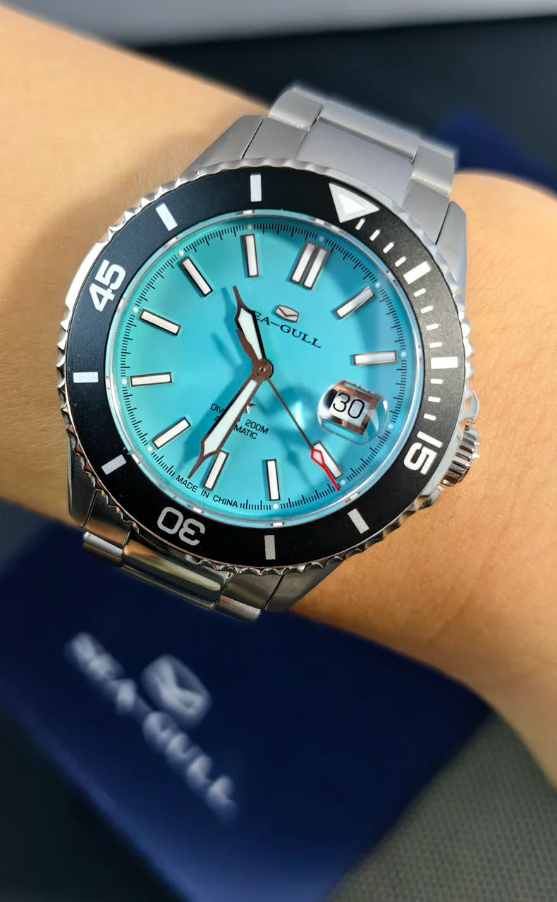 Seagull relogio masculino Men Watch 200m Diving Business Waterproof Fashion Automatic Mechanical Watch Ocean Series 816.32.1523