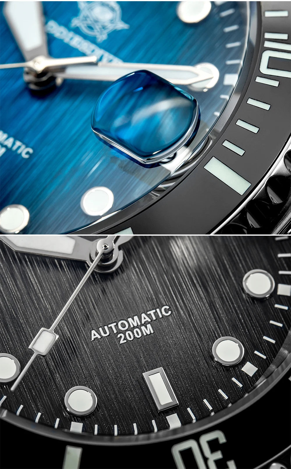 ADDIESDIVE Hot selling Men's Automatic Watch Sapphire Glass 200m Waterproof Watch BGW9 Night Light Classic Men's Watch AD2536