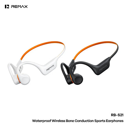 Écouteurs à conduction osseuse REMAX RB-S21, étanches IPX8, écouteurs de sport sans fil, Bluetooth 6.0, ultra-légers, pour la natation et la course à pied