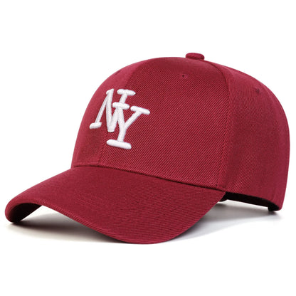 Cappellino da baseball da uomo con ricamo «NY», regolabile, casual, da esterno, adatto per gite primaverili e autunnali, viaggi, spiaggia e feste