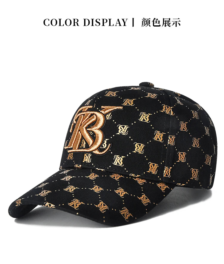 2025 Couple style Korean girls' printed embroidered baseball cap outdoor party four seasons men's cap