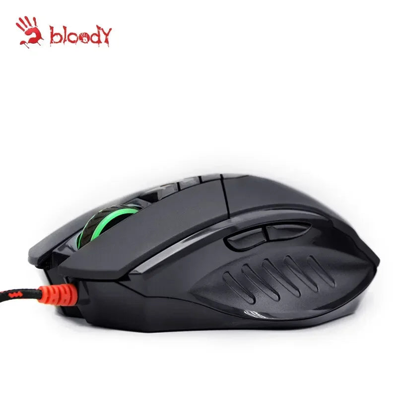 Жична мишка Bloody V7M с RGB, олекотен ергономичен дизайн, 4000dpi, за PC, офис, e-sports гейминг и макро програмиране, за CF LOL CS