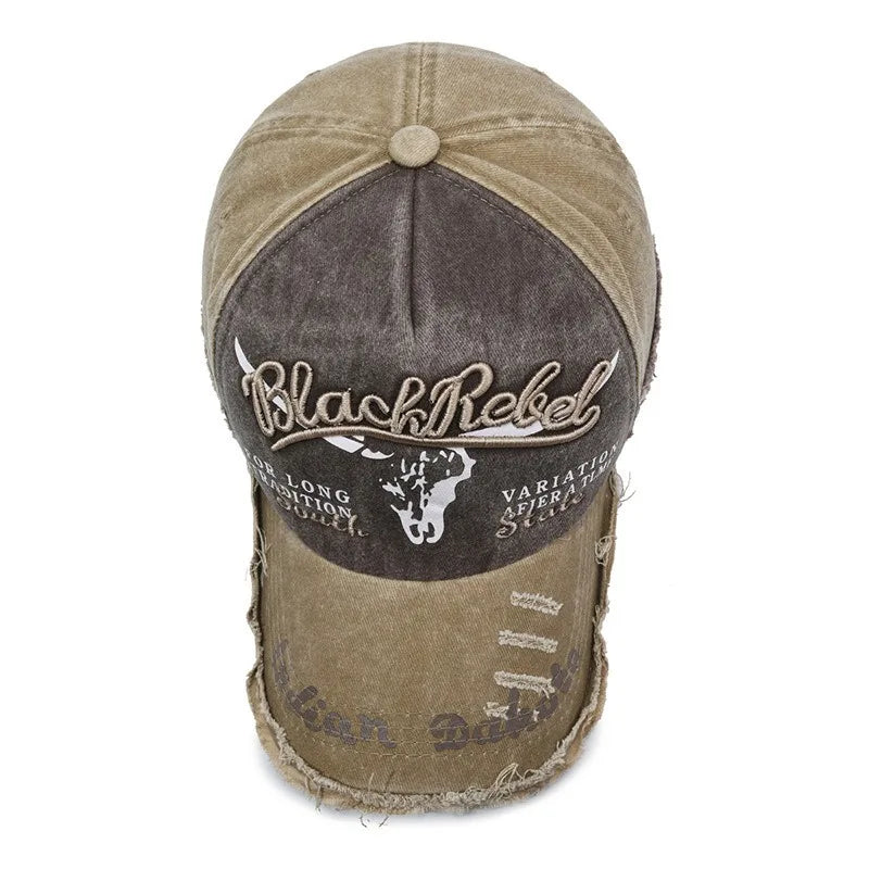 New Cool Fashion Men Washed Cotton Baseball Cap Retro Four Seasons Male Outdoor Sport Cap Hat For Men Accessory