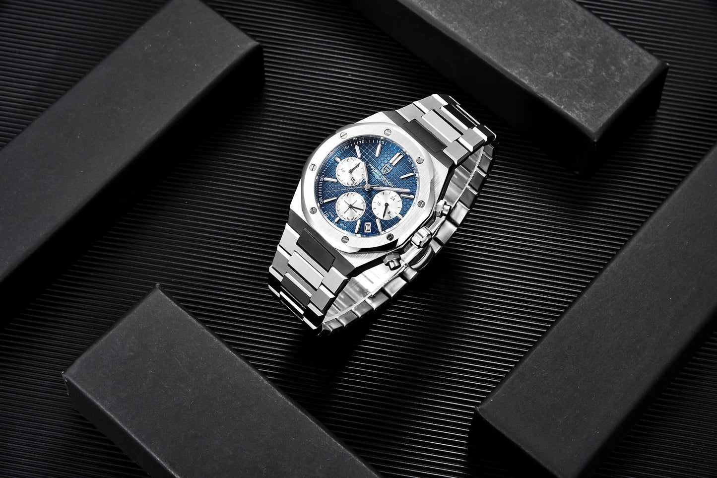2025 PAGANI DESIGN PD1707 Mens Quartz Wristwatches 40MM Stainless Steel Sapphire Glass Waterproof Luxury Clock Gift Reloj Hombre