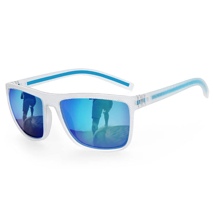 ZENOTTIC Polarized Sunglasses for Men Shades Lightweight TR90 Frame UV400 Protection Square Outdoor Trave Driving Sun Glasses