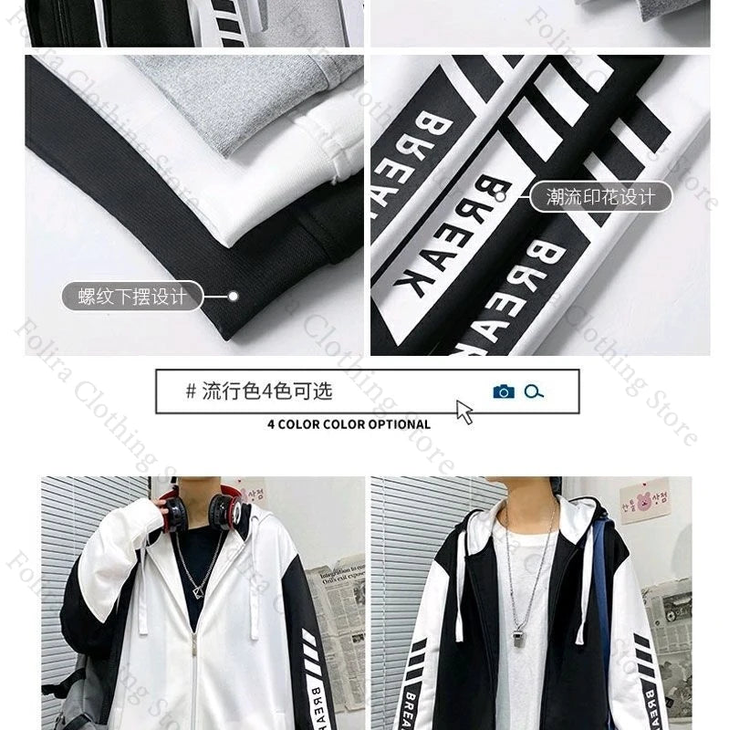 Anime Link Click Charles Lucas Same Coat Hoodies Cosplay Costume Sweatshirts Man Hoodie Women Man Clothing Men's Sweatshirts