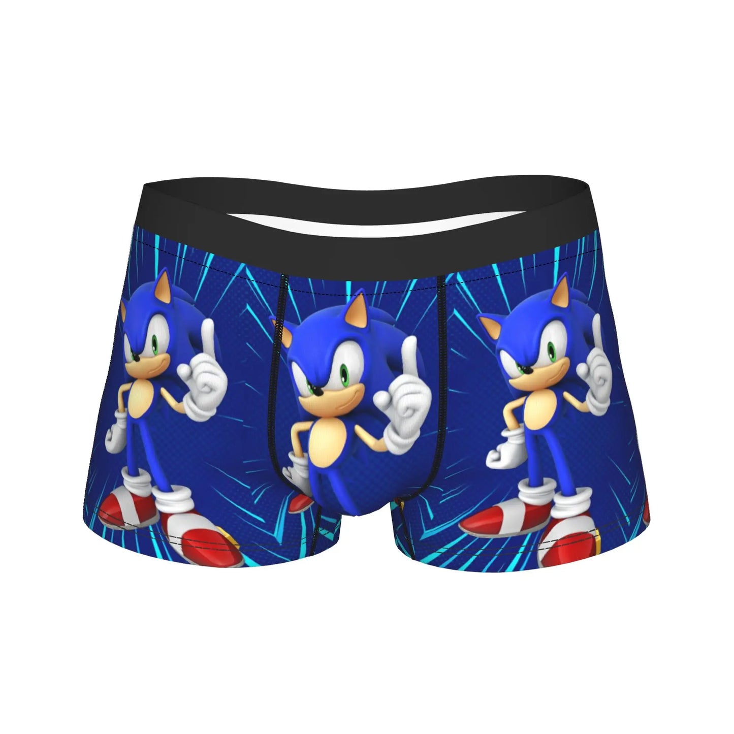 S-Sonic Retro Game Cartoon Underwear  Printed Boxershorts Quality Men Panties Elastic Boxer Brief Birthday Present