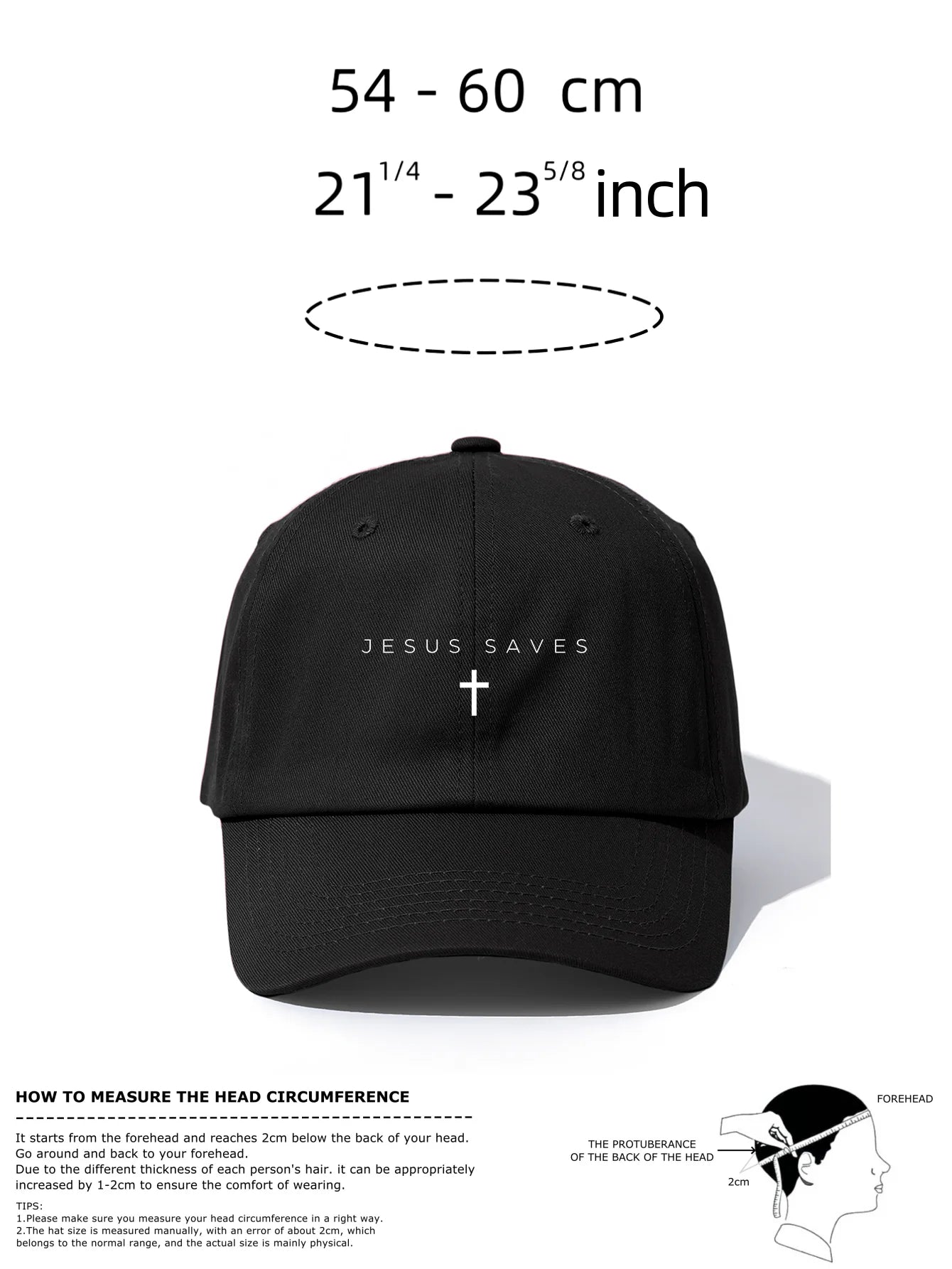 1pc JESUS SAVES Print  Baseball Cap for Adults,Minimalist Retro Style Casual Soft Adjustable Dad Hat,Perfect As Gift