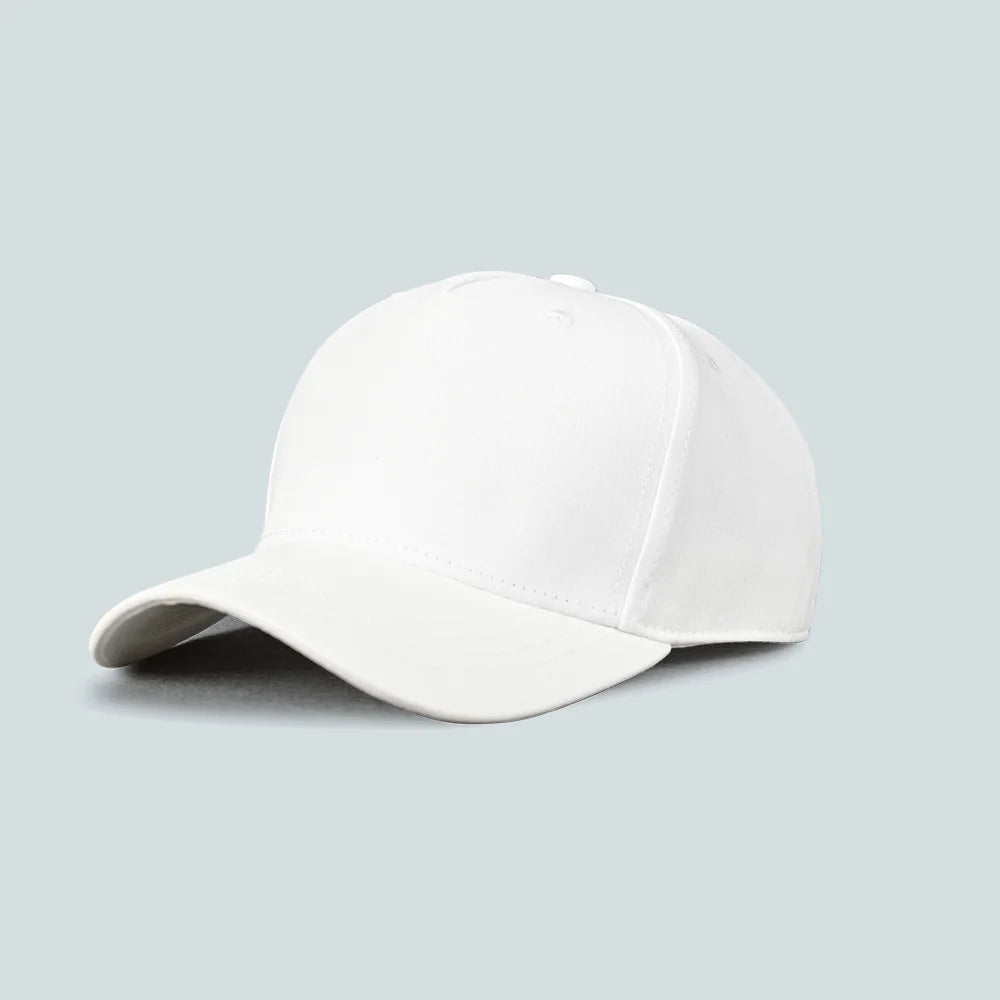 Wholesale Solid Color No LOGO Letters Cotton Hat Black White Hat Baseball Cap Fashion High Quality Men Visor Lady Leisure SunHat
