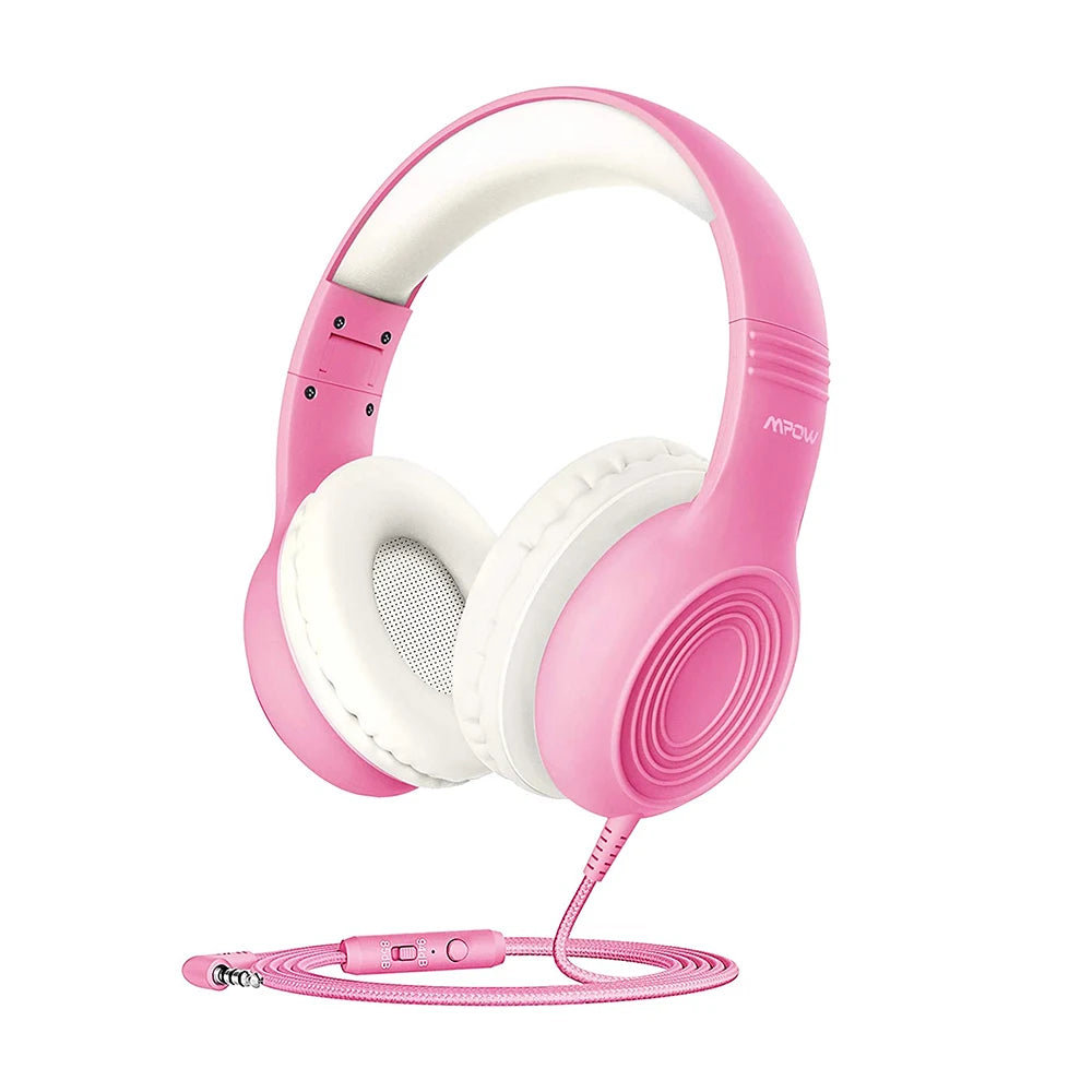 Écouteurs filaires Ow CH6S avec microphone pour enfants, matériau de qualité alimentaire, écouteurs supra-auriculaires pour enfants, IPad Kindle Morning, Max 85dB