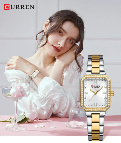 CURREN Elegant Quartz Ladies Wristwatch Top Brand Original Watch For Women Luxury Waterproof Luminous Watches