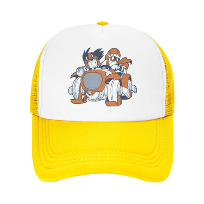 Goku Muten Roshi Dragon Ball Z Baseball Caps Sport Sun Hat Anime DBZ Hats Breathable Polyester Trucker Cap Summer Trucker Caps, Produit gaming premium Fraquane, produits de luxe, nouvelle génération, équipement gamer