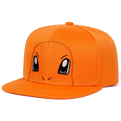 Anime  Pokemon Kawaii Characters Pikachu Squirtle Embroidery Baseball Cap Adjustable Cosplay Hip Hop Baseball Cap Cartoon Hats