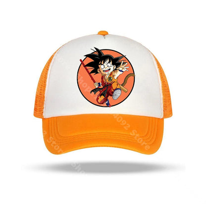 Dragon Ball-baseballkepsar med anime-karaktärer, solhattar för barn och vuxna, andningsbara sommarhattar i ledig stil, justerbara kepsar med skärm, presenter