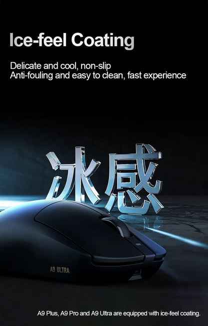 ATK Dragonfly A9 Ultra draadloze gamingmuis PAW3950 ultralicht tri-mode ergonomische e-sports gamermuis voor FPS A9 SE Plus