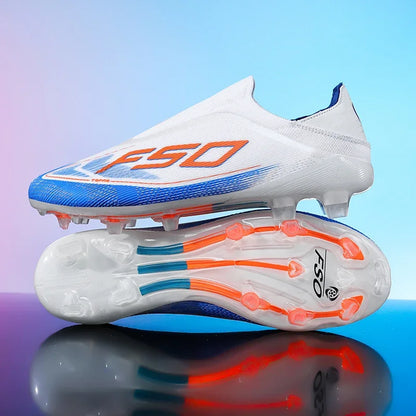 Nouvelles chaussures de football pour hommes, crampons de gazon très vendus, chaussures de football respirantes, chaussures de match de haute qualité, baskets antidérapantes pour garçons, légères pour l'extérieur