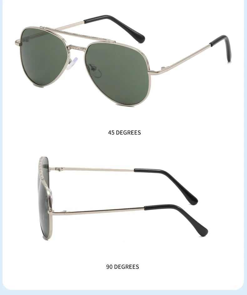 2025 UV400 Metal Children's Sunglasses for Boys and Girls, Toad Glasses for Children Sunglasses Boys And Girls Baby Aviator