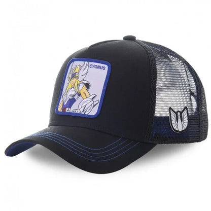 Saint Seiya Cotton Anime Cartoon Snapback Cotton Baseball Cap Men Women Hip Hop Dad Mesh Trucker Hat Dropshipping