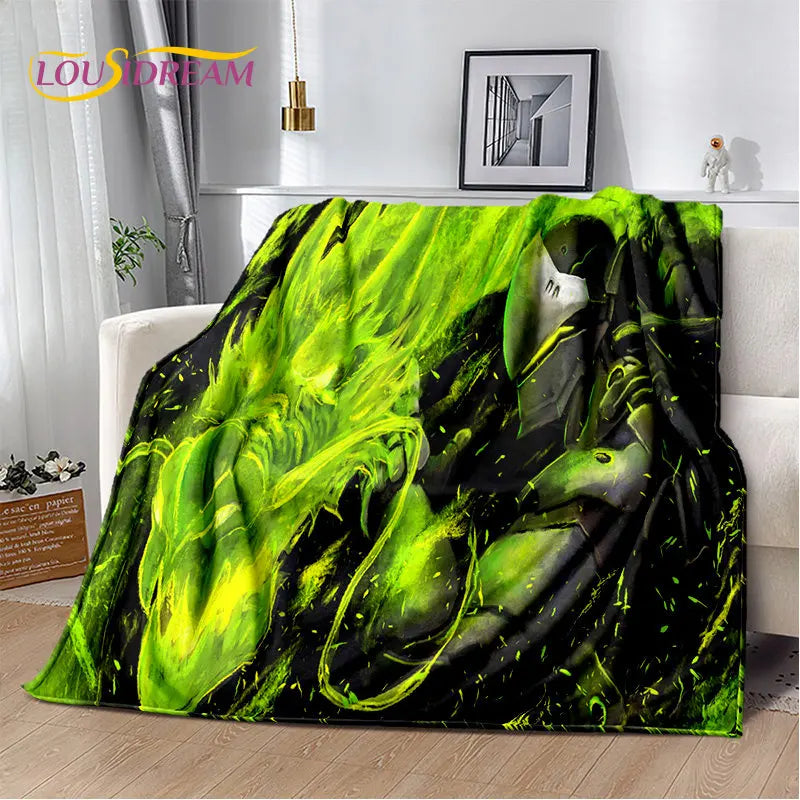 Overwatch Game Gamer DVA  Reaper Soft Plush Blanket,Flannel Blanket Throw Blanket for Living Room Bedroom Bed Sofa Picnic Kid 3D