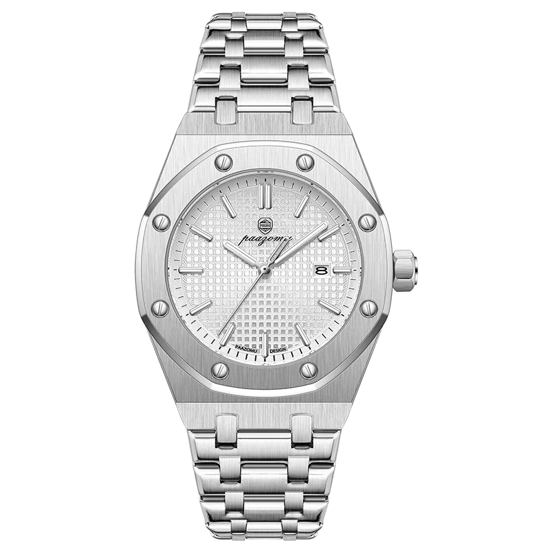 PAAZOMU Luxury Square Man Quartz Watch Waterproof Luminous Date Men's Watch High Quality Stainless Steel Business Men Watches