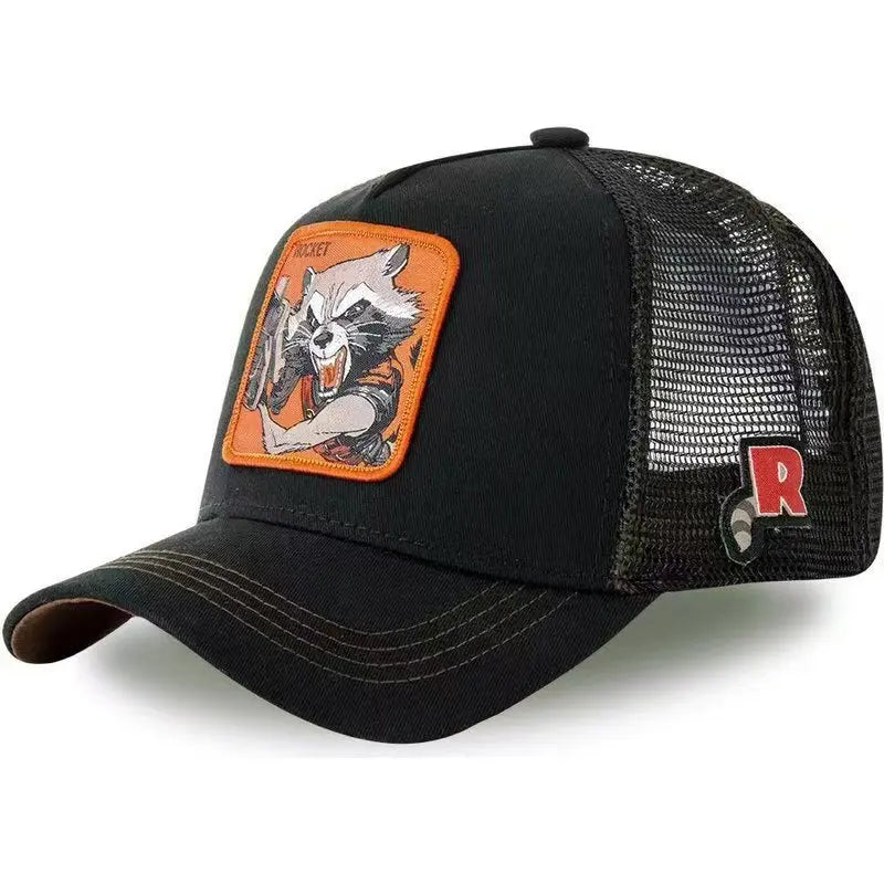 Popular Marvel Spider-Man, Iron Man, Hulk baseball cap, sports mesh cap, summer hip-hop casual hat
