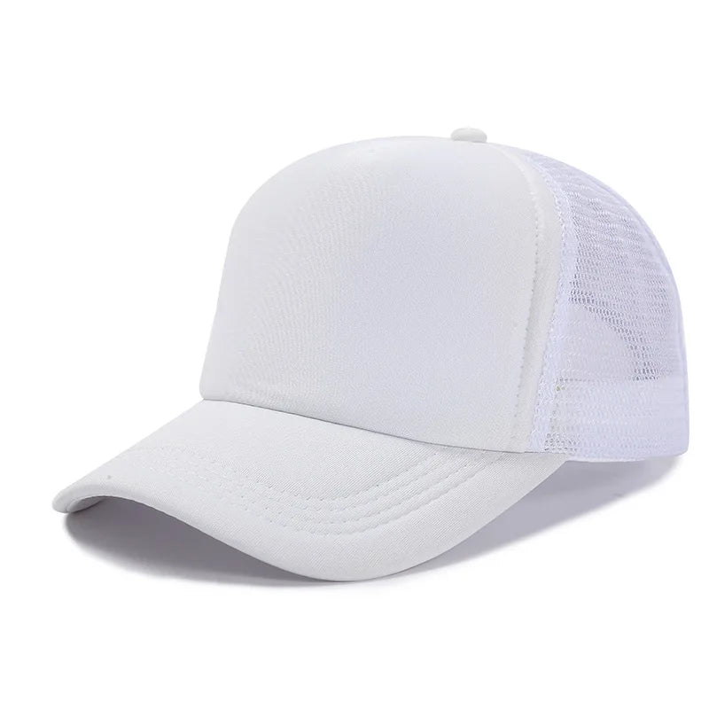 Unisex Cap Casual Plain Mesh Baseball Cap Adjustable Snapback Hats for Women Men Hip Hop Trucker Cap Streetwear Dad Hat