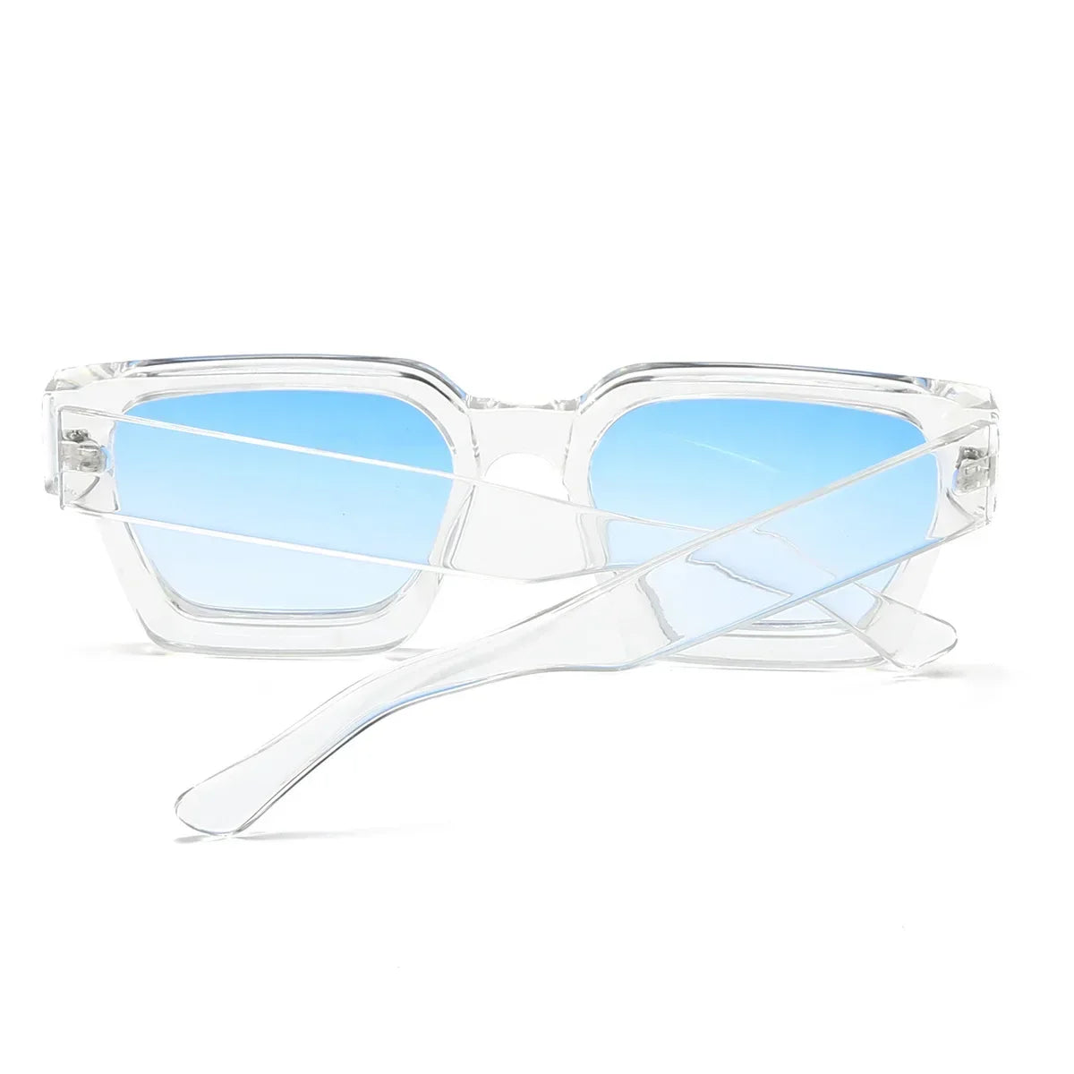 JNPCXI Fashion Square Women Luxury Sunglasses Retro Gradient Blue Designer Men Trending Sun Glasses Shades UV400