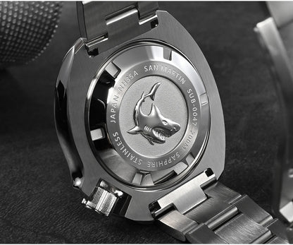 San Martin Turtle Men Diver Watch 44mm NH35 Automatic Mechanical Wristwatch Sapphire Waterproof 200m Luminous Relojes SN0047